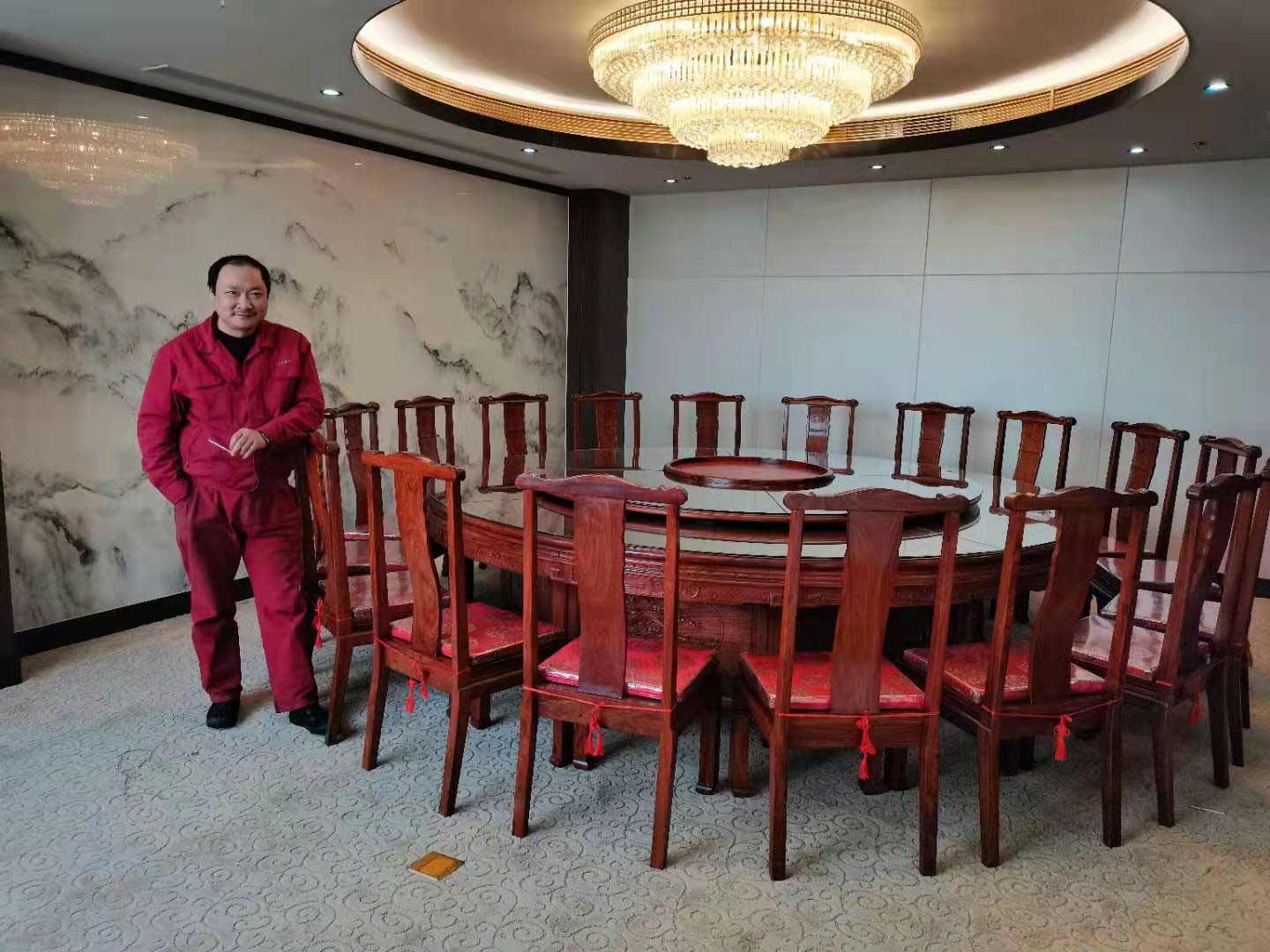 會所飯店紅木大圓桌 會所飯店紅木大圓桌